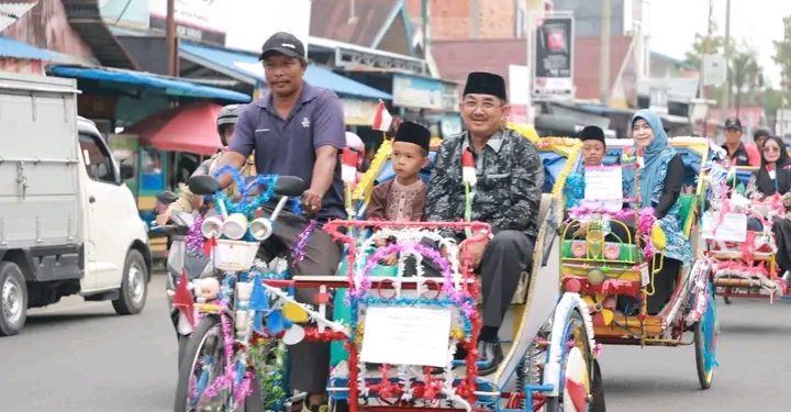 Meriahkan Hari Jadi ke-59 Tanjab Barat dan HUT ke-79 RI, Pemkab Tanjab Barat gelar Sunatan Massal