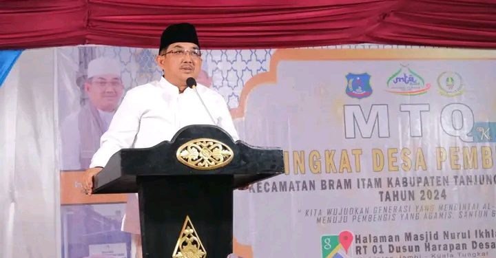 Bupati Tanjab Barat Buka MTQ ke-53 Desa Pembengis, Ajak Generasi Muda Gemar Membaca Al-Quran