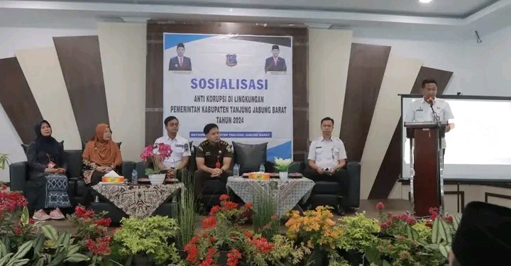Sekda Tanjab Barat Resmi Buka Sosialisasi Anti-Korupsi di Lingkungan Pemkab Tanjung Jabung Barat