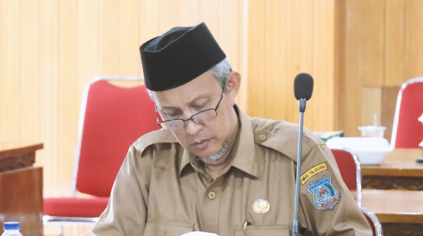 Sekda Tanjab Barat Ikuti Rakor Pengendalian Inflasi Secara Virtual